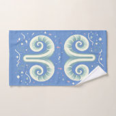 ARIES, abstract ontwerp van het sterrenbeeld, Bad Handdoek (Handdoek)