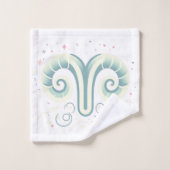 ARIES, abstract ontwerp van het sterrenbeeld, Bad Handdoek (Wasdoekje)
