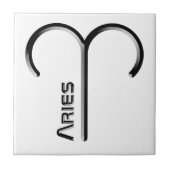 ARIES, abstract ontwerp van het sterrenbeeld, Tegeltje (Voorkant)