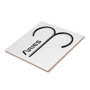 ARIES, abstract ontwerp van het sterrenbeeld, Tegeltje