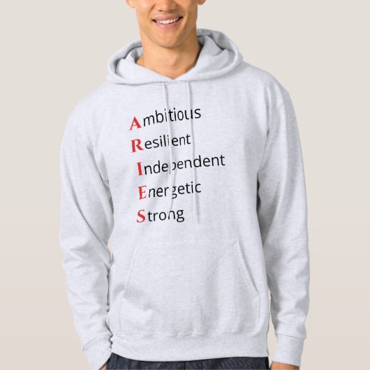 Aries Acroniem Hoodie (Voorkant)
