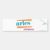Aries Aqua Bumpersticker (Voorkant)