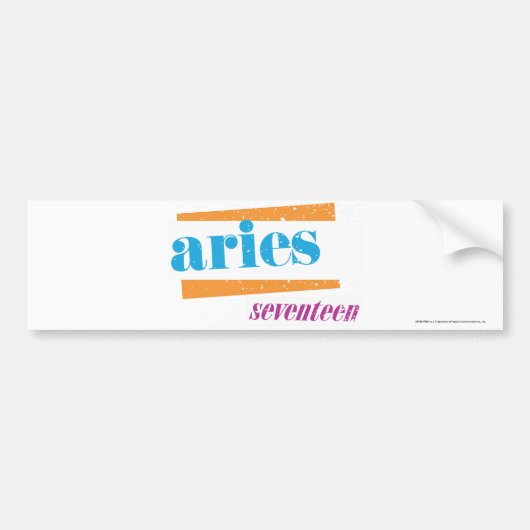 Aries Aqua Bumpersticker (Voorkant)