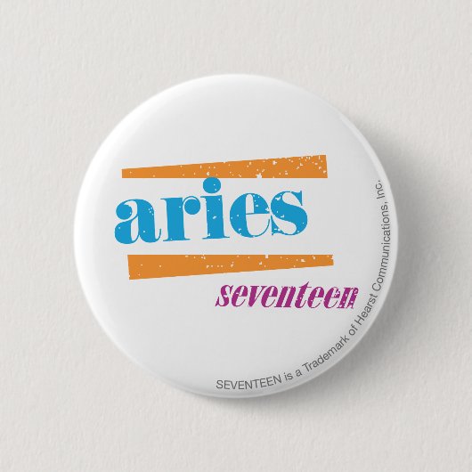 Aries Aqua Ronde Button 5,7 Cm (Voorkant)