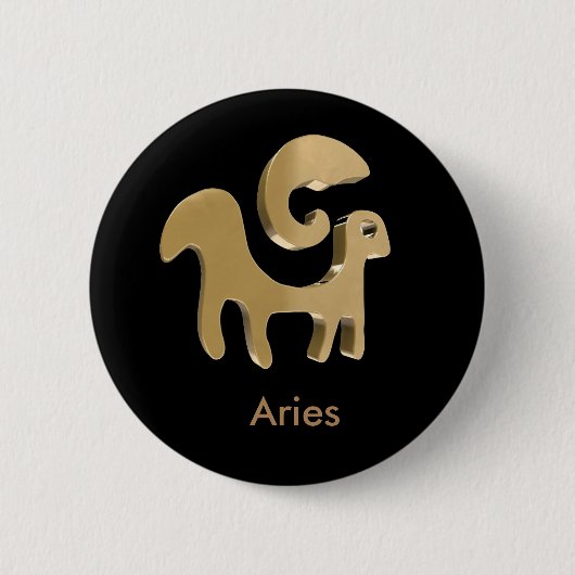 Aries, Ariete Ronde Button 5,7 Cm (Voorkant)