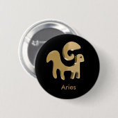 Aries, Ariete Ronde Button 5,7 Cm (Voorkant /achterkant)