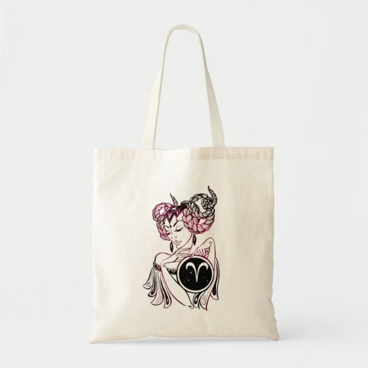 Aries Art Deco Lady Tote Bag (Voorkant)