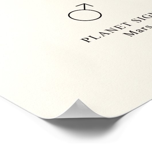 Aries Astrological Sign Poster (Hoek)