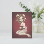 Aries astrologie fantasy art briefkaart (Staand voorkant)