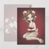 Aries astrologie fantasy art briefkaart (Voorkant / Achterkant)