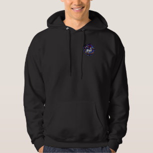 Aries Astrologie Gotisch Glas in lood M Hoodie