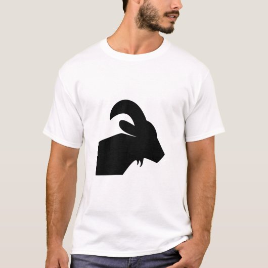 Aries Astrologisch Symbool Sign 6 T-shirt (Voorkant)