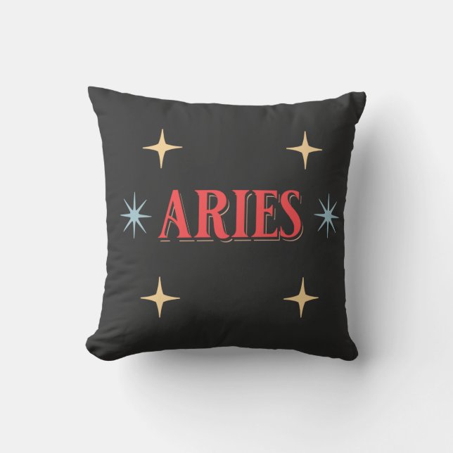 Aries astrologisch teken kussen (Voorkant)