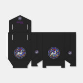 Aries Astrology Glas in lood Monogram Favor Box Bedankdoosjes (Uitgevouwen)