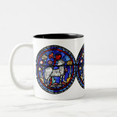 Aries Astrology Gothic Glas in lood Windows Mok (Links)