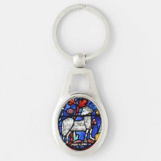 Aries Astrology gothic Glas in lood Windows O Kc Sleutelhanger