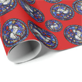 Aries Astrology Gothic Glas in lood Windows WP Cadeaupapier (Rol Hoek)