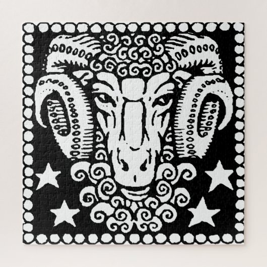 Aries Astrology Horoscope Zodiac Sign Legpuzzel (Verticaal)