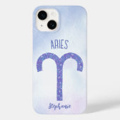 Aries Astrology Sign Speciaal Paars Case-Mate iPhone Case (Achterkant)