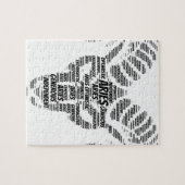 Aries Astrology Zodiac Sign Word Cloud Legpuzzel (Horizontaal)