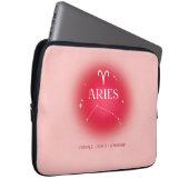 Aries aura laptop sleeve (Voorkant Rechts)