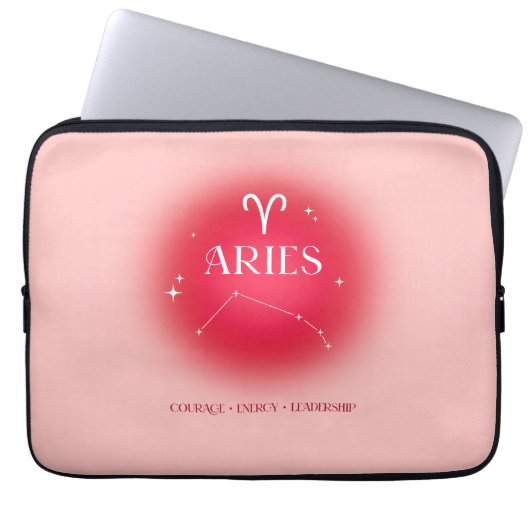 Aries aura laptop sleeve (Voorkant)