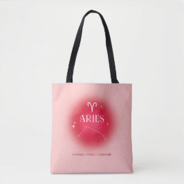 Aries aura tote bag