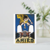 Aries Automobile -  Franse advertentie Briefkaart (Staand voorkant)