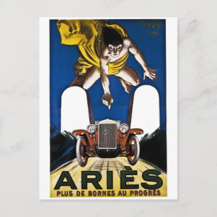 Aries Automobile -  Franse advertentie Briefkaart