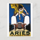 Aries Automobile -  Franse advertentie Briefkaart (Voorkant)