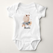 Aries Baby: Little Ram's Zodiac Personalized Romper (Voorkant)