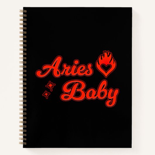 Aries baby notebook notitieboek (Voorkant)