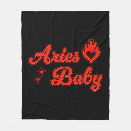 Aries baby polar blanket fleece deken (Voorkant)
