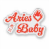 Aries baby  sticker (Voorkant)
