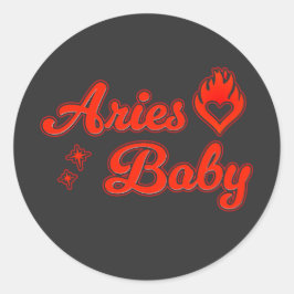 Aries baby sticker