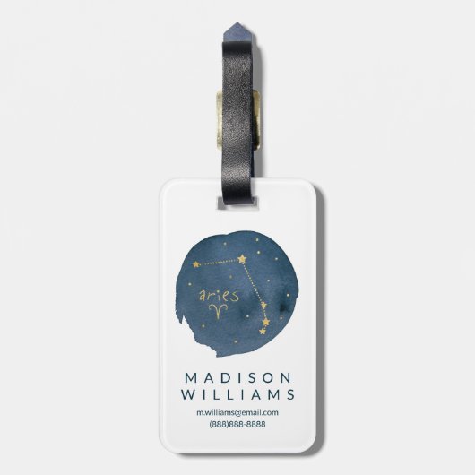 Aries Bagagelabel (Achterkant verticaal)