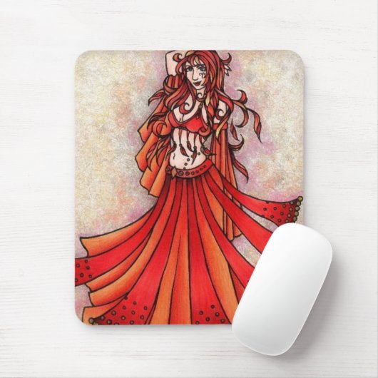 Aries Belly Dancer Art Muismat (Met muis)