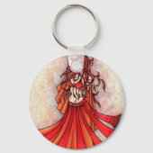 Aries Belly Dancer Art Sleutelhanger (Voorkant)