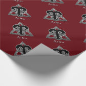 Aries Birth Sign Celtic Knot Zodiac Paper Cadeaupapier (Hoek)