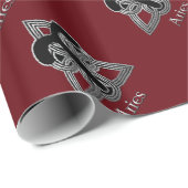 Aries Birth Sign Celtic Knot Zodiac Paper Cadeaupapier (Rol Hoek)