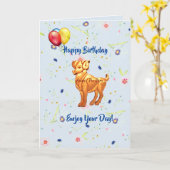 Aries Birthday (21 maart - 19 april) Kaart (Gele Bloem)