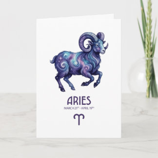 Aries Birthday Card Feestdagen Kaart