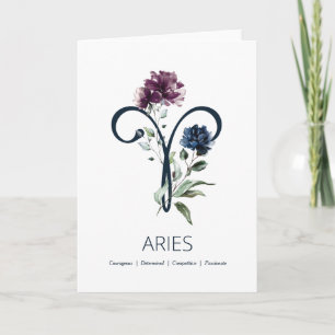 Aries Birthday Card Kaart