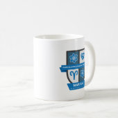Aries Birthday Crest™ for March 21-31 Mug Koffiemok (Voorkant rechts)