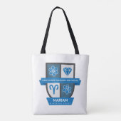 Aries Birthday Crest™ for March 21-31 Tote Bag (Achterkant)