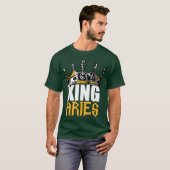 Aries Birthday Gifts King Aries Zodiac T-shirt (Voorkant volledig)