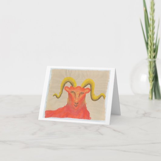 Aries Birthday Kaart (Voorkant)