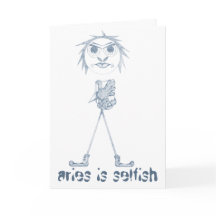 Aries [- BitchScope -] verjaardagskaart