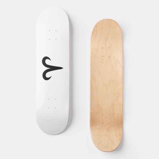 Aries Black Persoonlijk Skateboard (Voorkant)