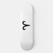 Aries Black Persoonlijk Skateboard (Voorkant)